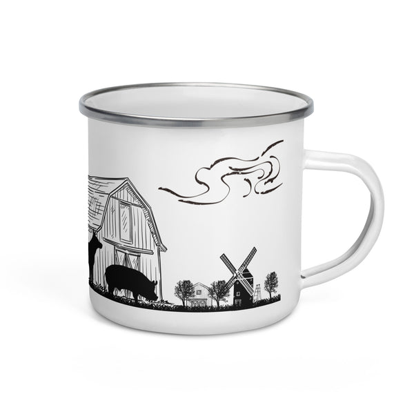 Farm Hierarchy Enamel Mug